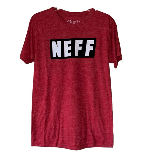 Neff Men’s Red Logo T-Shirt. Size S - Picture 1 of 5